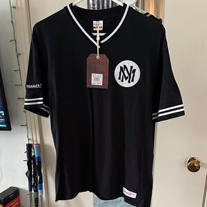 Mitchell & Ness Mens Overtime Win Vintage Jersey Shirt Black Medium New w Tags